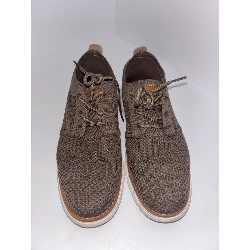 Bruno Marc Boys Lightweight Mesh Sneakers Lace Up Shoes Oxford Brown Size 5 US